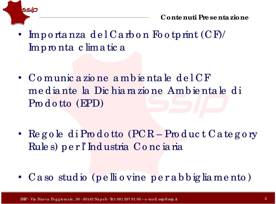 Ambientale di Prodotto (EPD) Regole di Prodotto (PCR Product Category