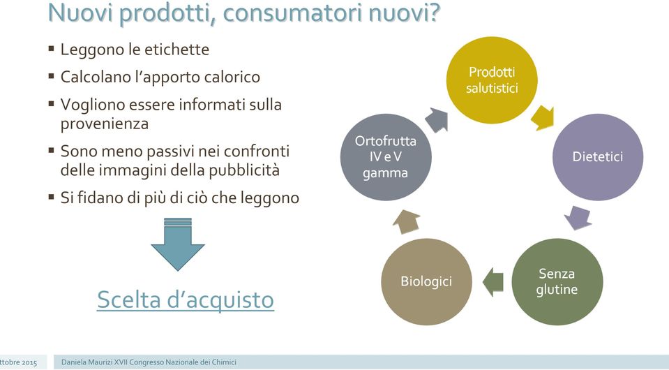 essere informati sulla provenienza Sono meno passivi nei