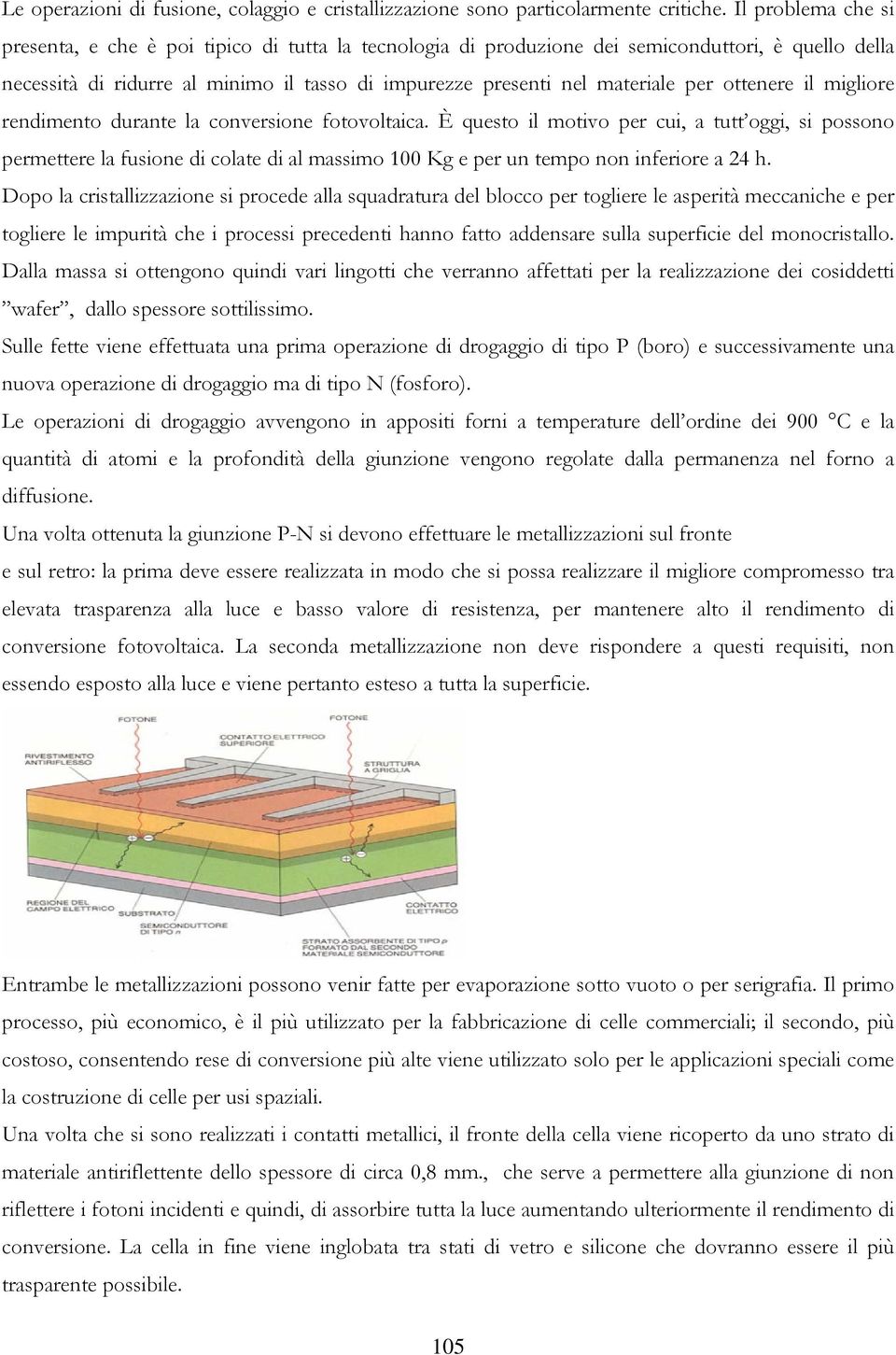 ottenere il migliore rendimento durante la conversione fotovoltaica.