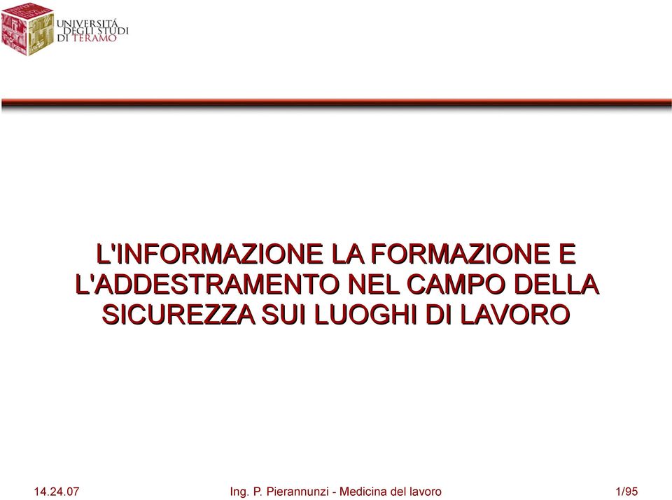 SICUREZZA SUI LUOGHI DI LAVORO 14.24.