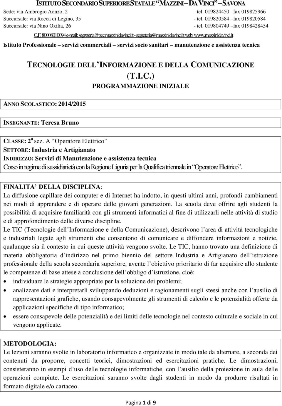 Operatore Elettrico.