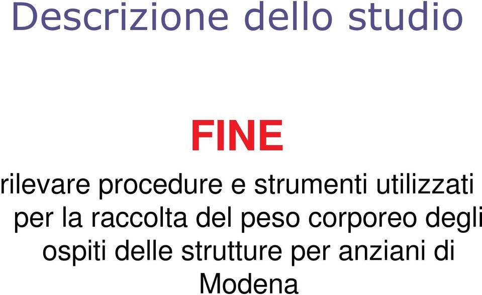 raccolta del peso corporeo degli