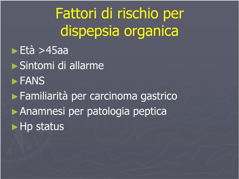 organica Familiarità per carcinoma