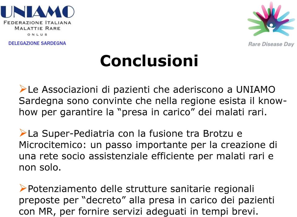 La Super-Pediatria con la fusione tra Brotzu e Microcitemico: un passo importante per la creazione di una rete socio