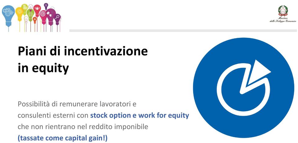 stock option e work for equity che non rientrano