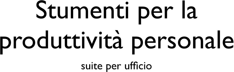 produttività