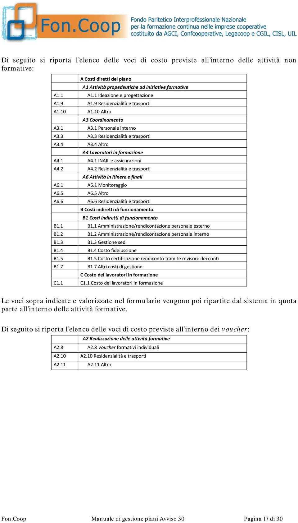 4 Altro A4 Lavoratori in formazione A4.1 A4.1 INAIL e assicurazioni A4.2 A4.2 Residenzialità e trasporti A6 Attività in itinere e finali A6.1 A6.1 Monitoraggio A6.5 A6.5 Altro A6.6 A6.