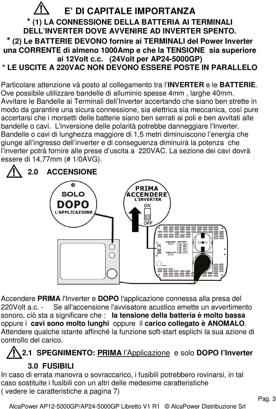 e la TENSIONE sia superiore ai 12Volt c.