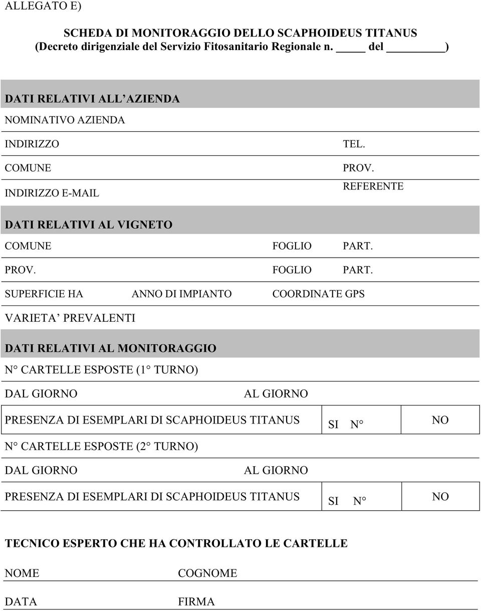 PROV. FOGLIO PART.