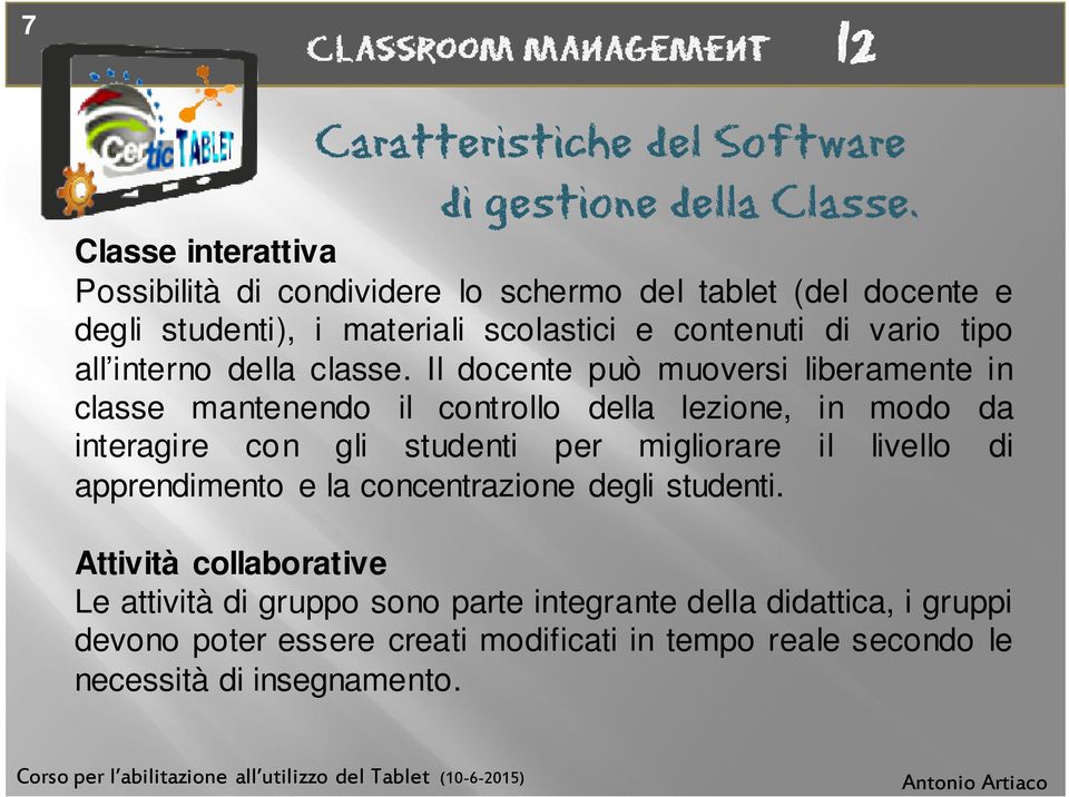 interno della classe.