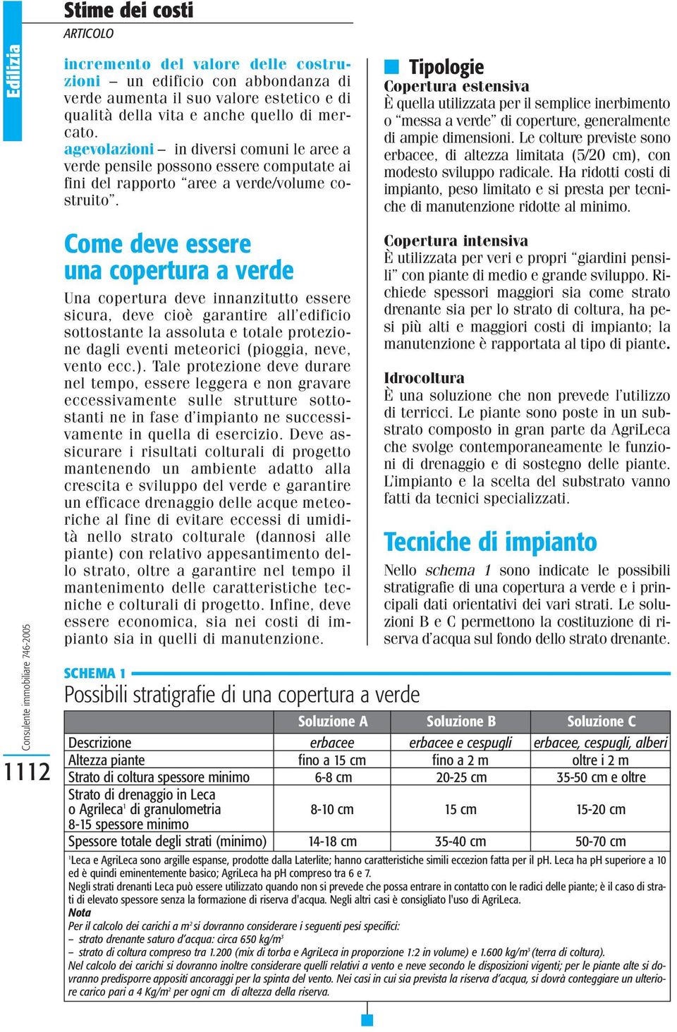 Tipologie Copertura estensiva È quella utilizzata per il semplice inerbimento o messa a verde di coperture, generalmente di ampie dimensioni.