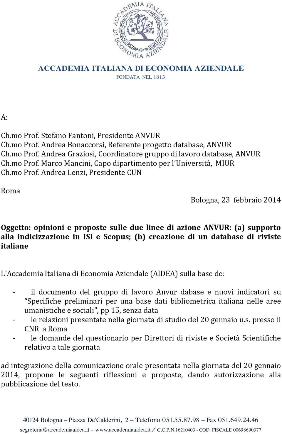 Marco Mancini, Capo dipartimento per l Università, MIUR Ch.