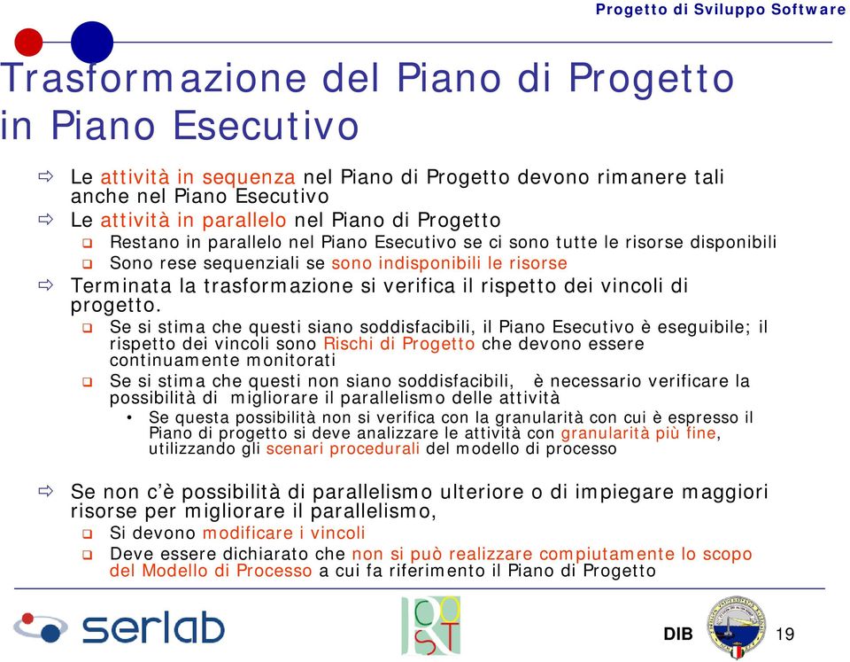 di progetto.