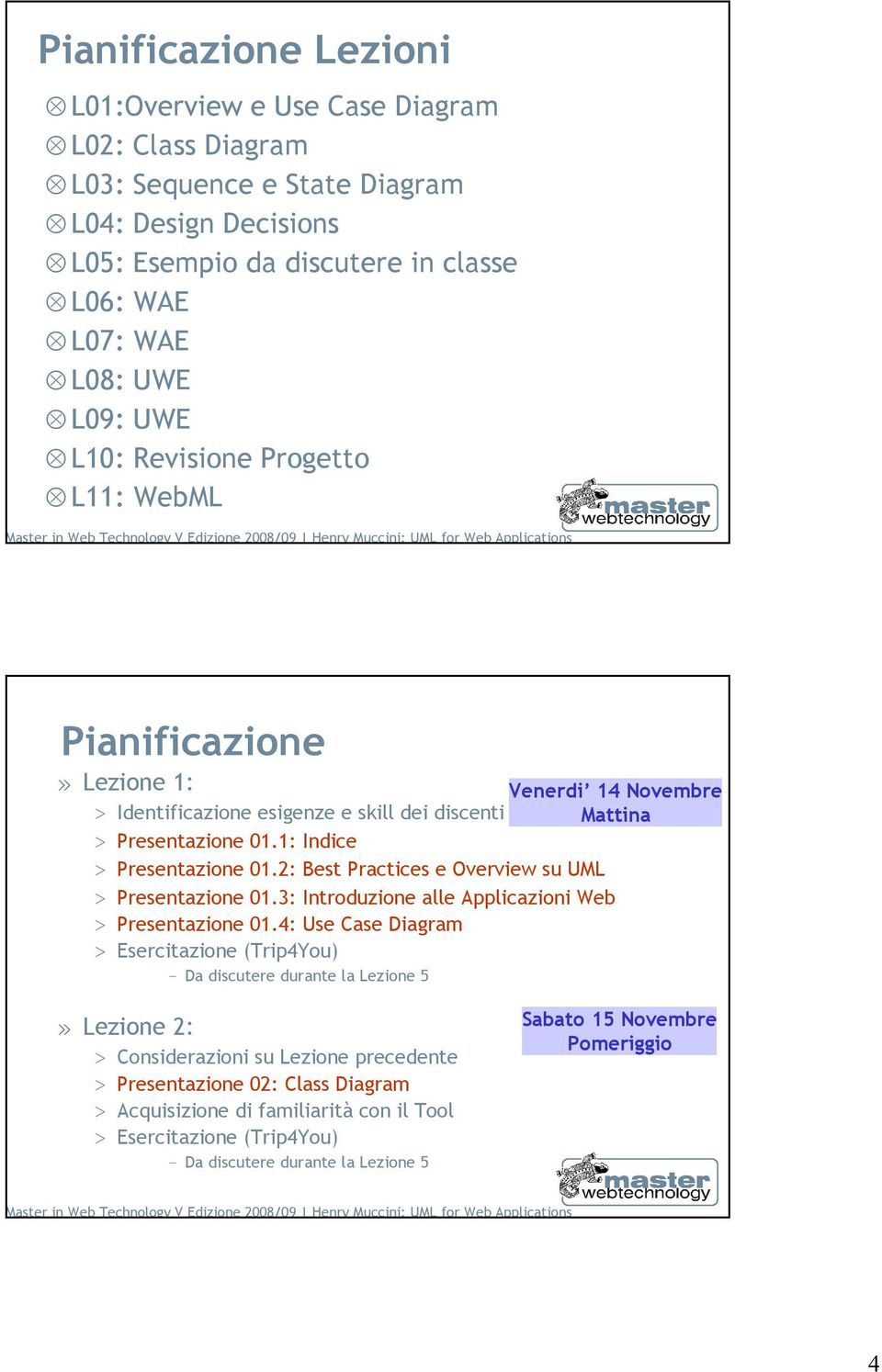 2: Best Practices e Overview su UML > Presentazione 01.3: Introduzione alle Applicazioni Web > Presentazione 01.