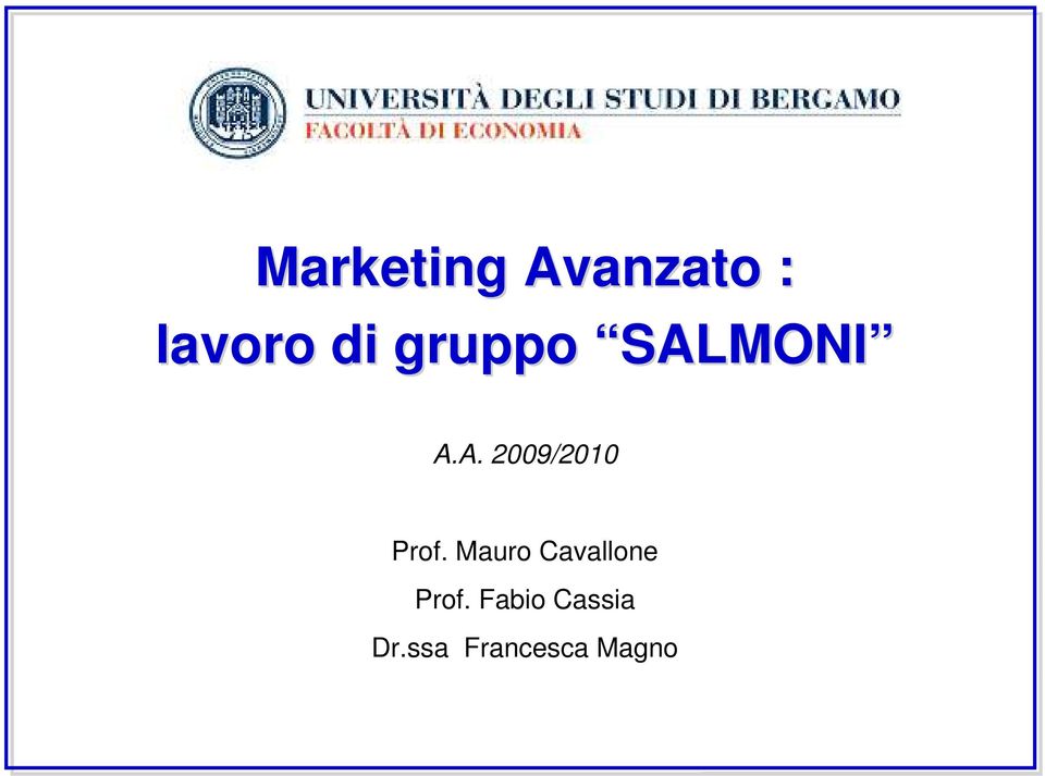 Mauro Cavallone Prof.