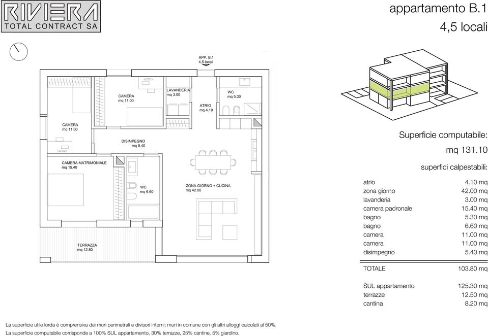 terrazze cantina 4.10 mq 42.00 mq 3.00 mq 15.40 mq 5.30 mq 6.60 mq 11.00 mq 11.00 mq 5.40 mq 103.80 mq 125.30 mq 12.50 mq 8.