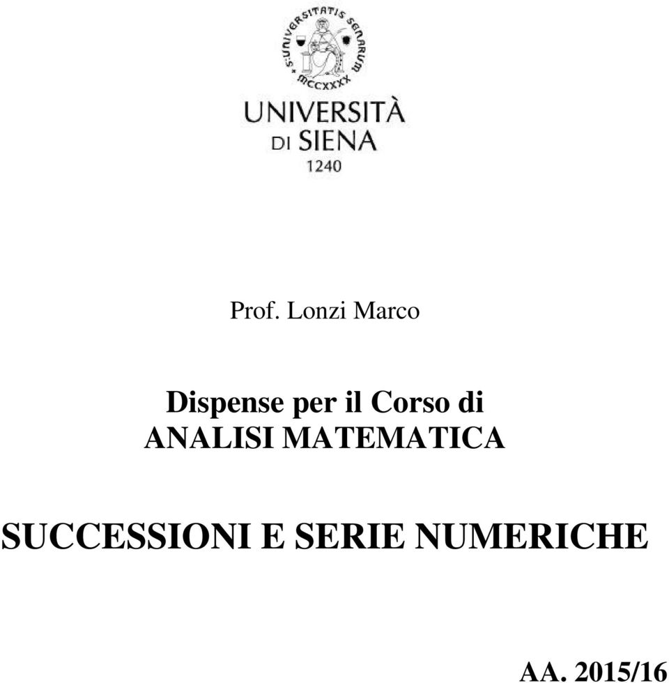 MATEMATICA SUCCESSIONI E