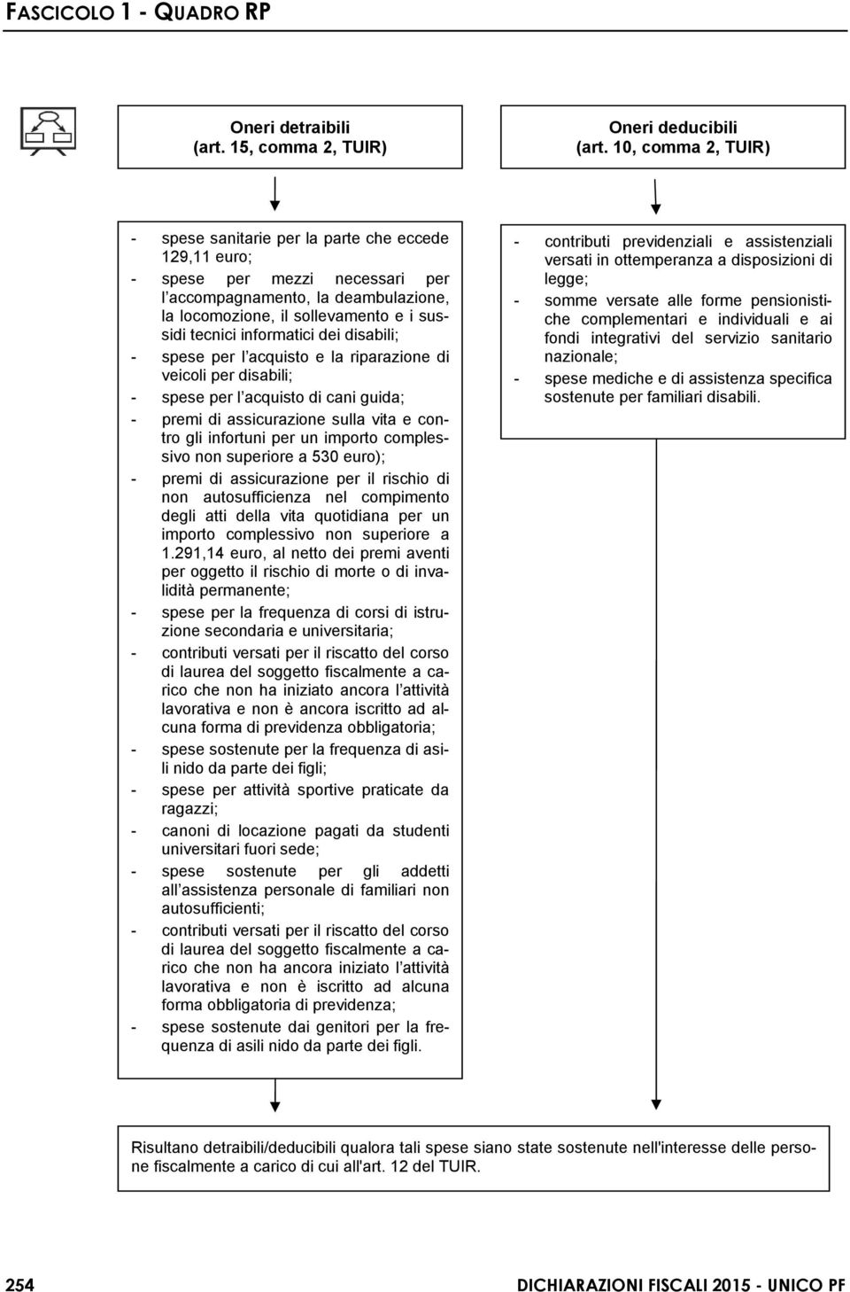 informatici dei disabili; - spese per l acquisto e la riparazione di veicoli per disabili; - spese per l acquisto di cani guida; - premi di assicurazione sulla vita e contro gli infortuni per un