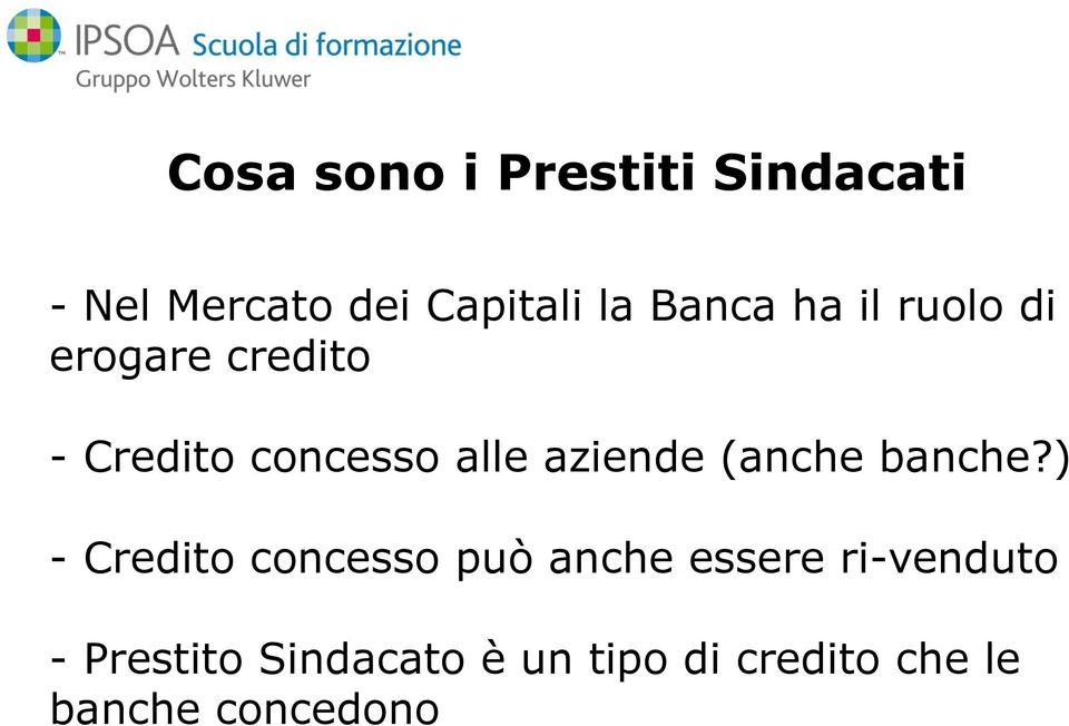 aziende (anche banche?