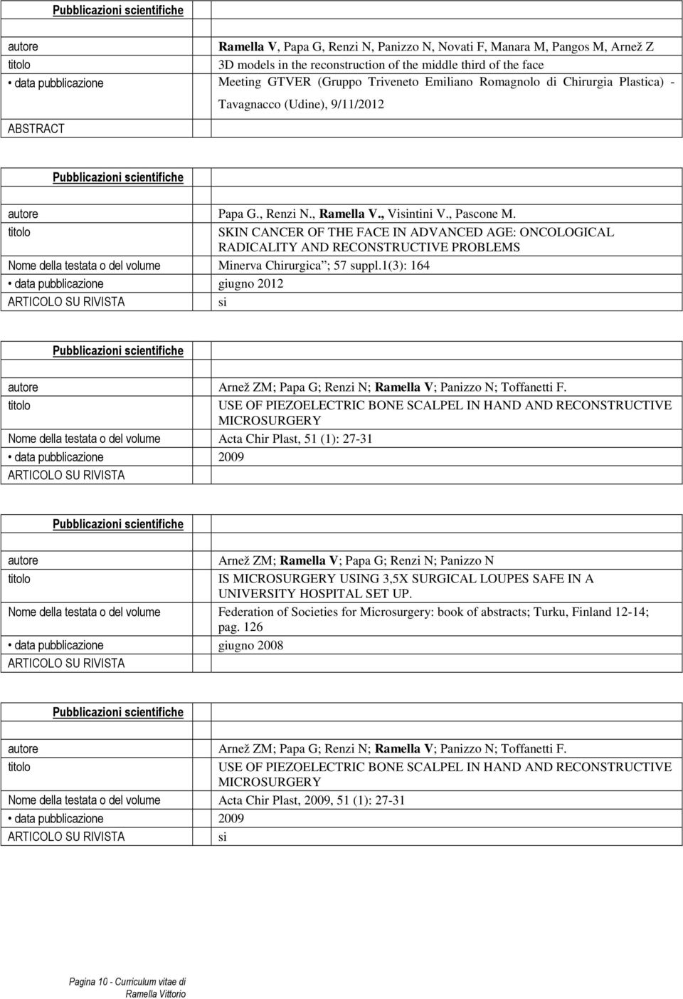 SKIN CANCER OF THE FACE IN ADVANCED AGE: ONCOLOGICAL RADICALITY AND RECONSTRUCTIVE PROBLEMS Nome della testata o del volume Minerva Chirurgica ; 57 suppl.