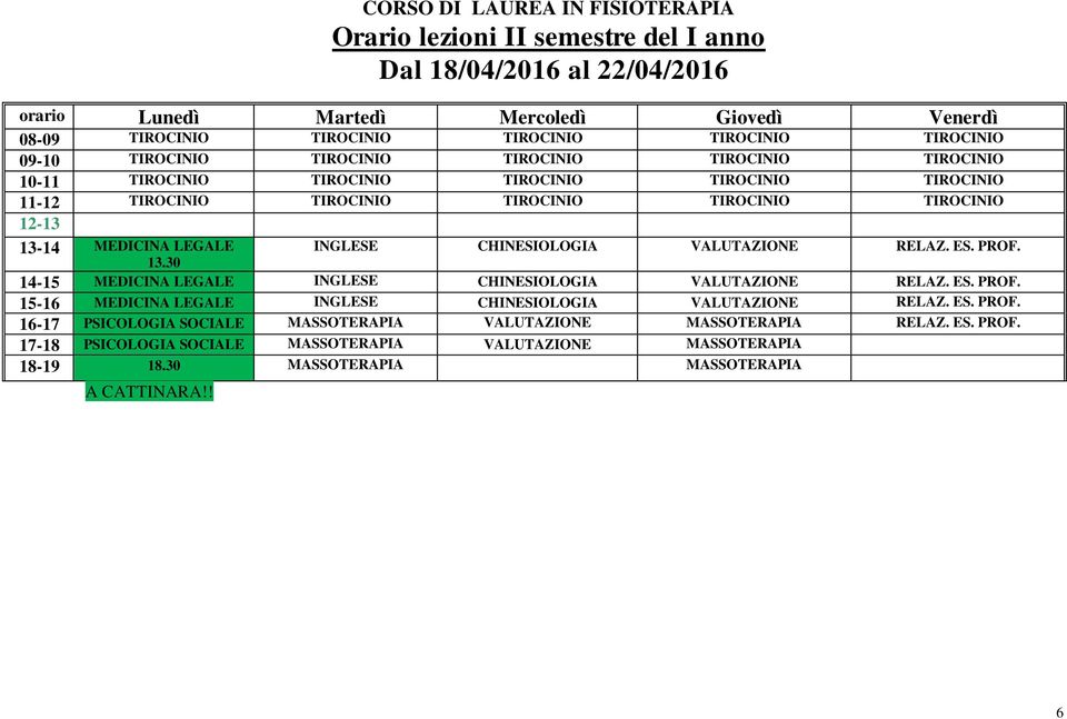 15-16 MEDICINA LEGALE INGLESE CHINESIOLOGIA VALUTAZIONE RELAZ. ES. PROF.