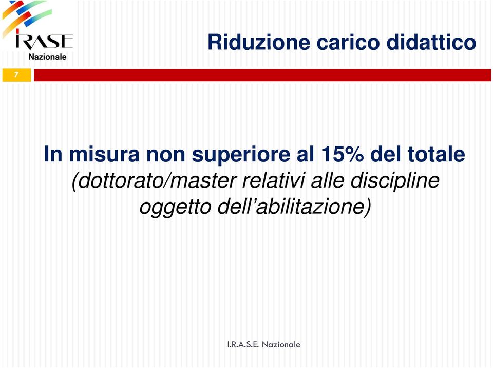 totale (dottorato/master relativi