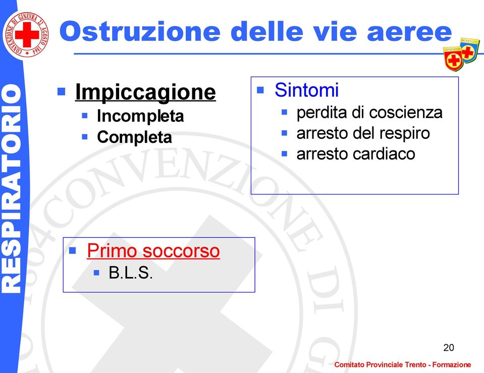 Primo soccorso B.L.S.