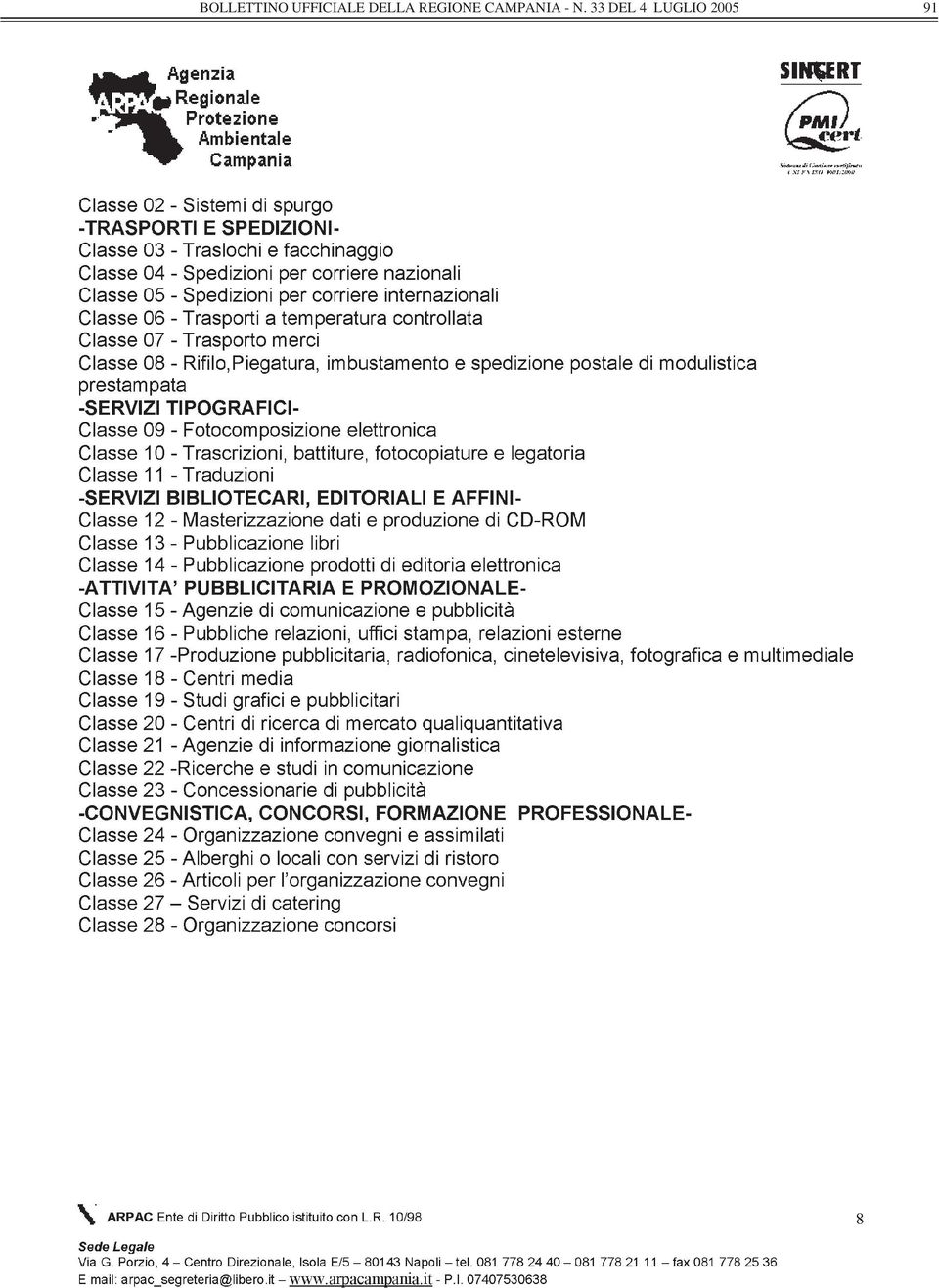 REGIONE CAMPANIA