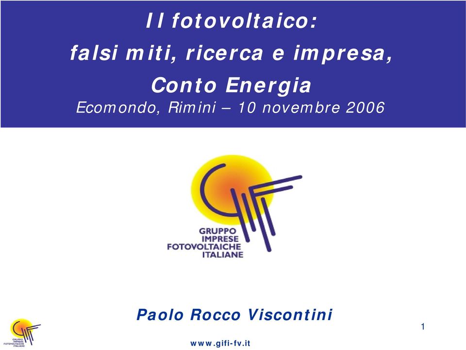 Energia Ecomondo, Rimini 10
