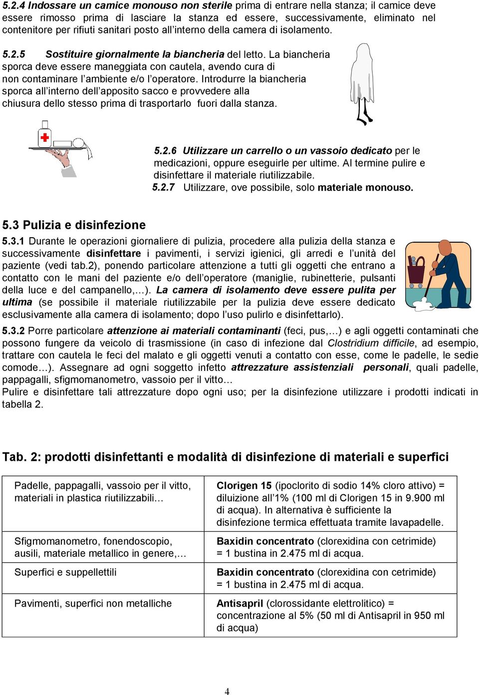 La biancheria sporca deve essere maneggiata con cautela, avendo cura di non contaminare l ambiente e/o l operatore.