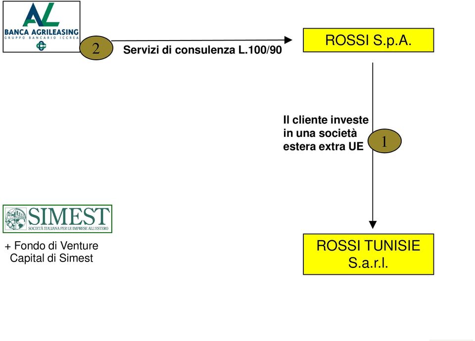 Il cliente investe in una società