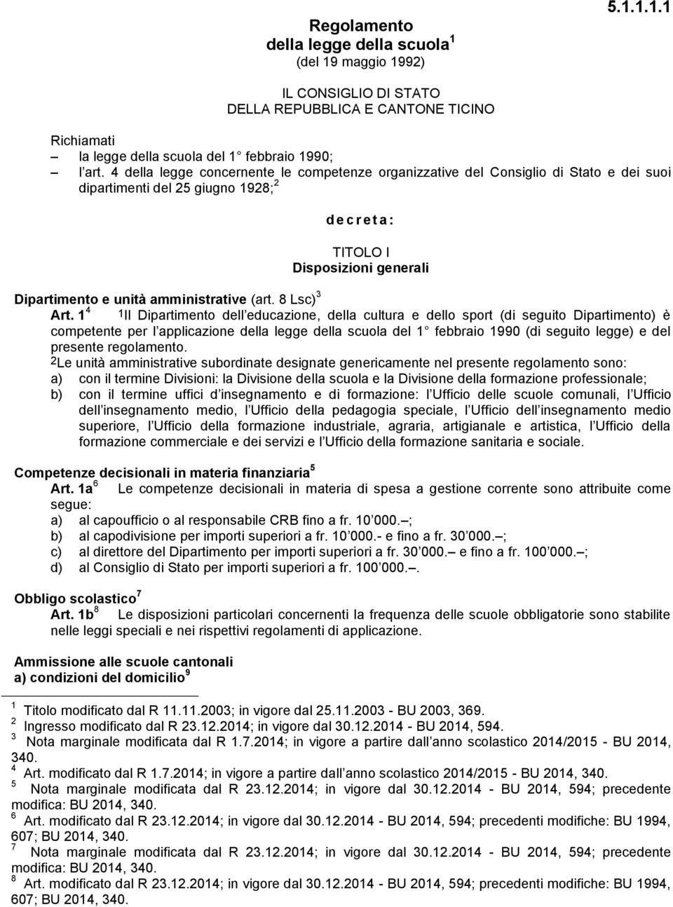 amministrative (art. 8 Lsc) 3 Art.