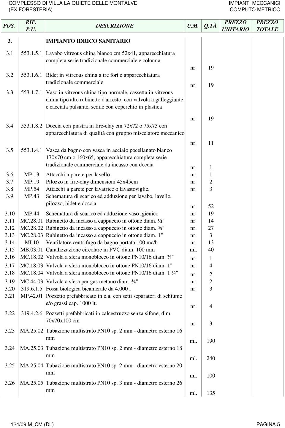 1 Vaso in vitreous china tipo normale, cassetta in vitreous china tipo alto rubinetto d'arresto, con valvola a galleggiante e cacciata pulsante, sedile con coperchio in plastica 9 9 3.4 553.1.8.