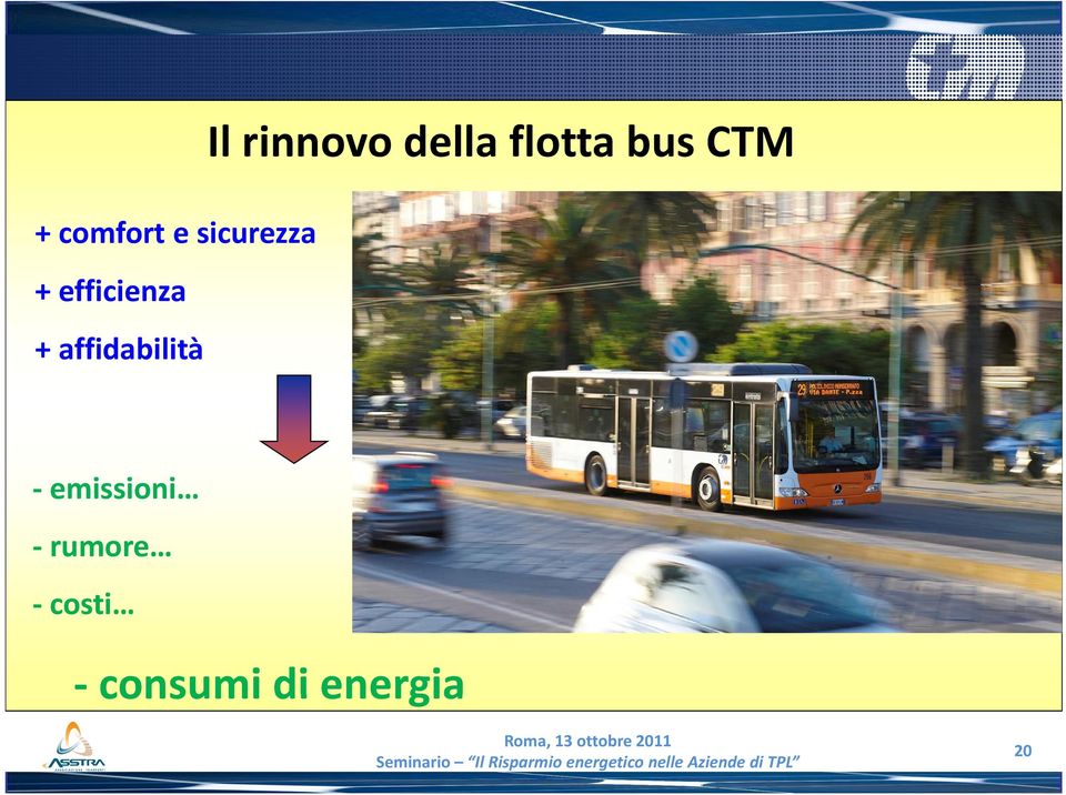 rinnovo della flotta bus CTM -