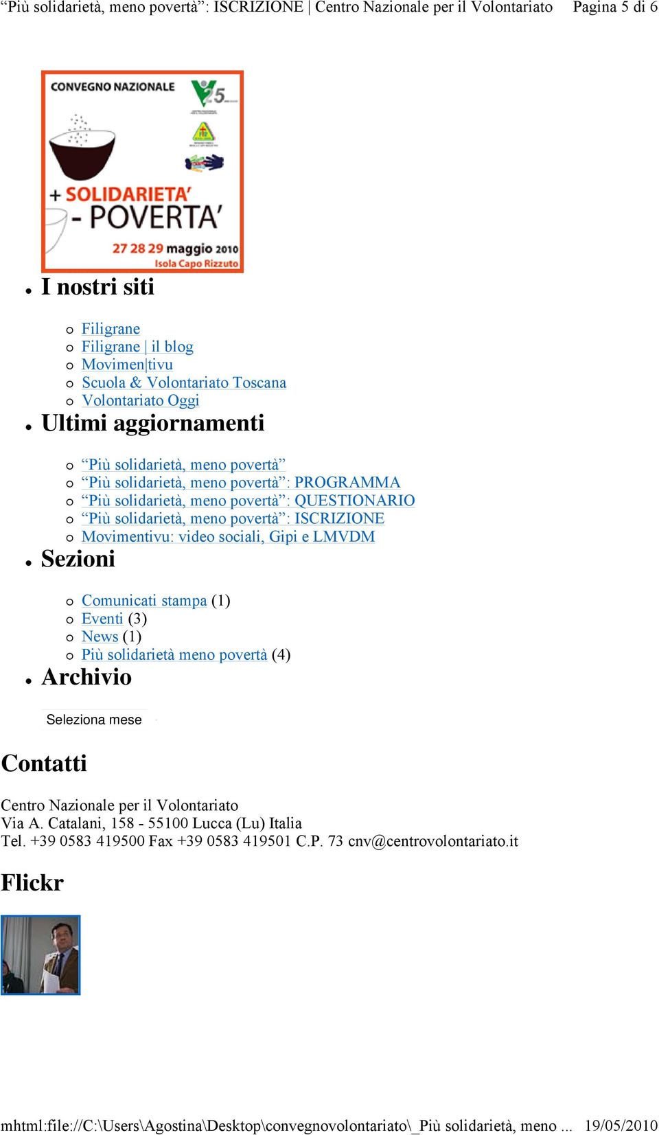 Movimentivu: video sociali, Gipi e LMVDM Sezioni Comunicati stampa (1) Eventi (3) News (1) Più solidarietà meno povertà (4) Archivio Contatti Centro