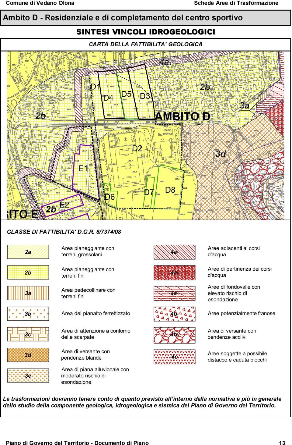 previsto all interno della normativa e più in generale dello studio della componente geologica,