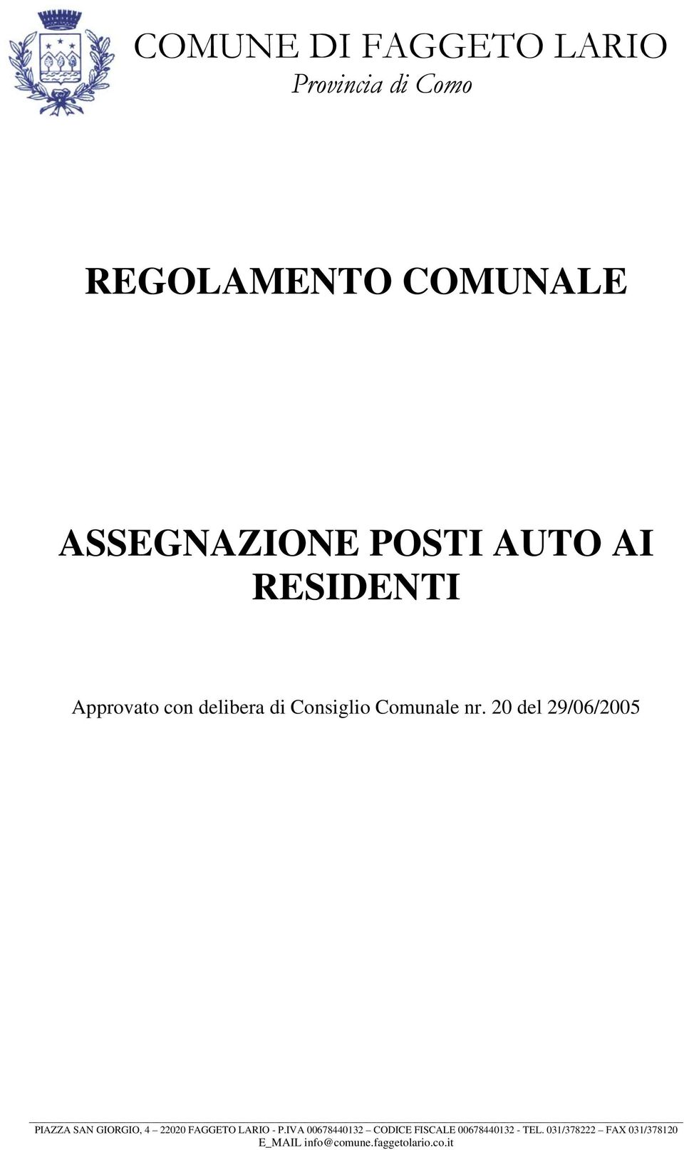 RESIDENTI Approvato con