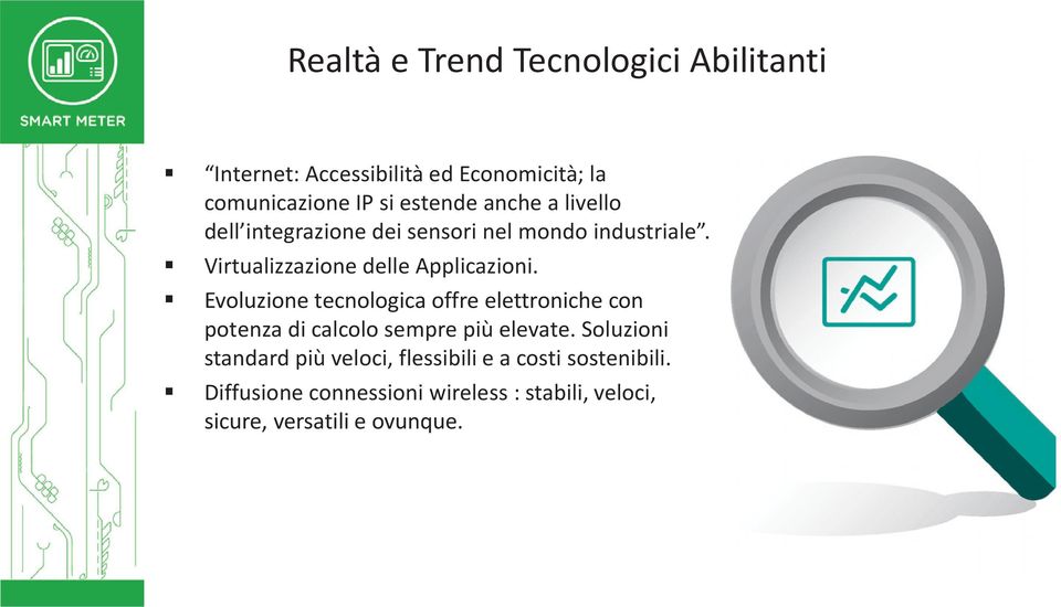 Evoluzione tecnologica offre elettroniche con potenza di calcolo sempre più elevate.