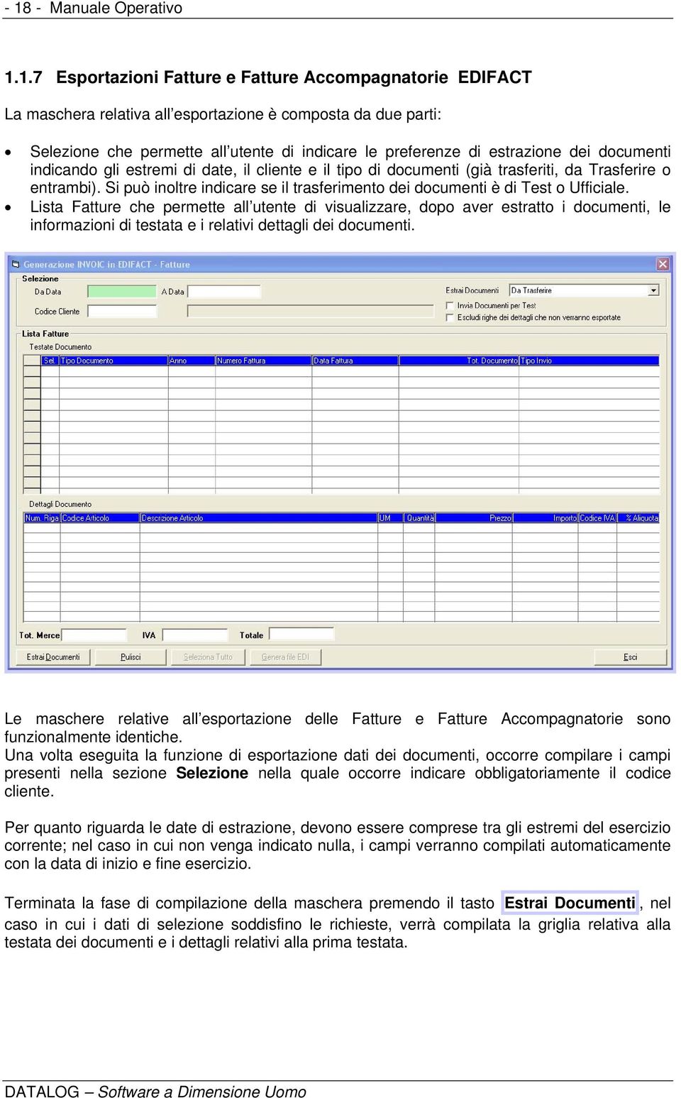 Si può inoltre indicare se il trasferimento dei documenti è di Test o Ufficiale.