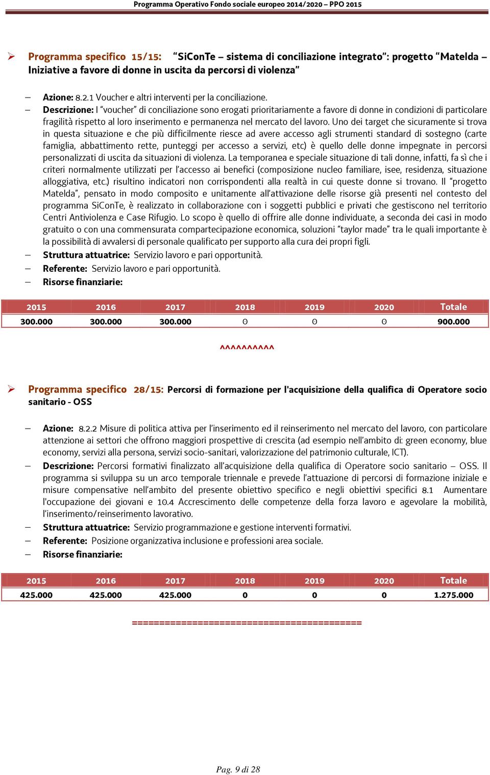 Descrizione: I voucher di conciliazione sono erogati prioritariamente a favore di donne in condizioni di particolare fragilità rispetto al loro inserimento e permanenza nel mercato del lavoro.