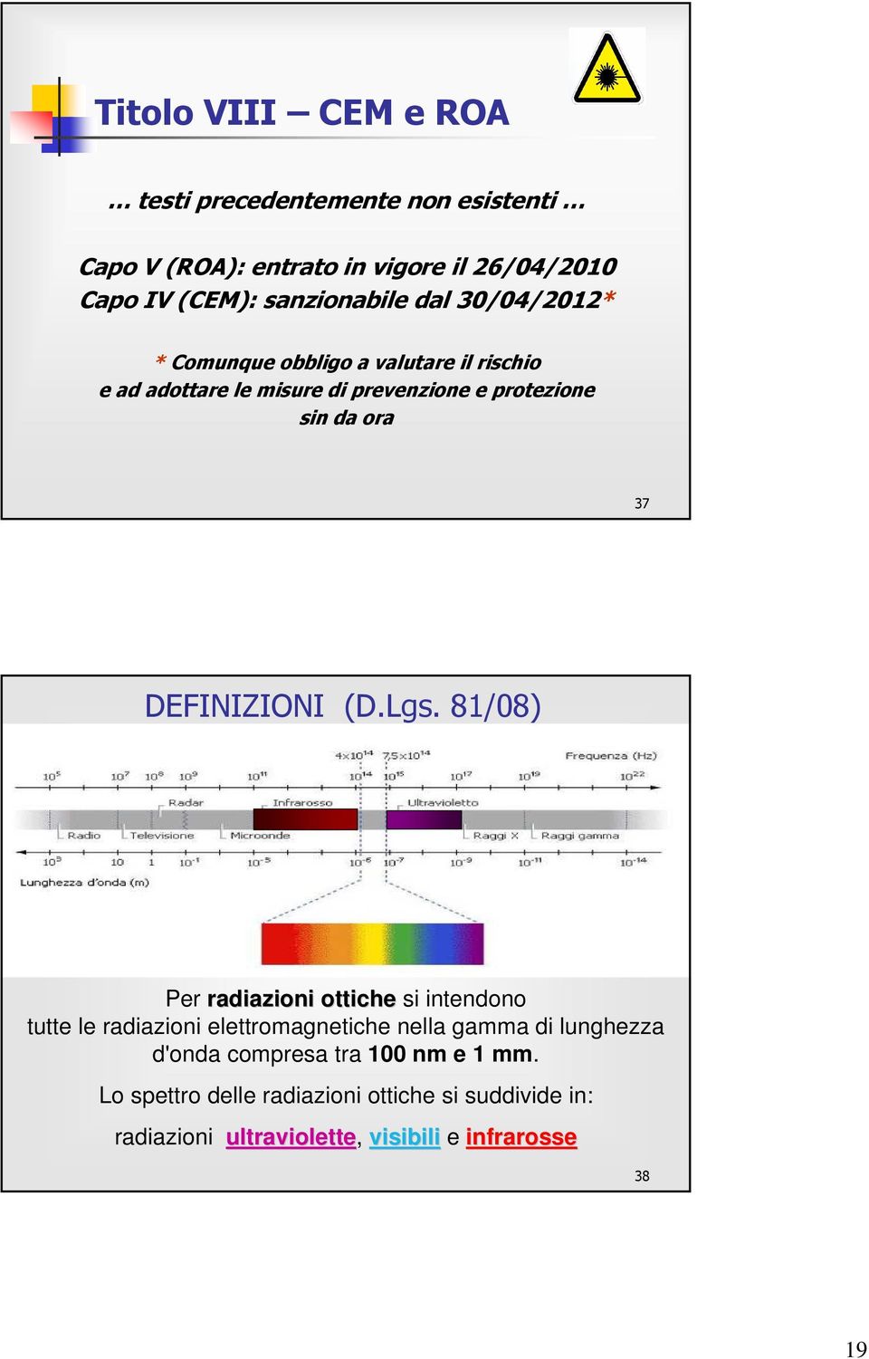 ora 37 DEFINIZIONI (D.Lgs.