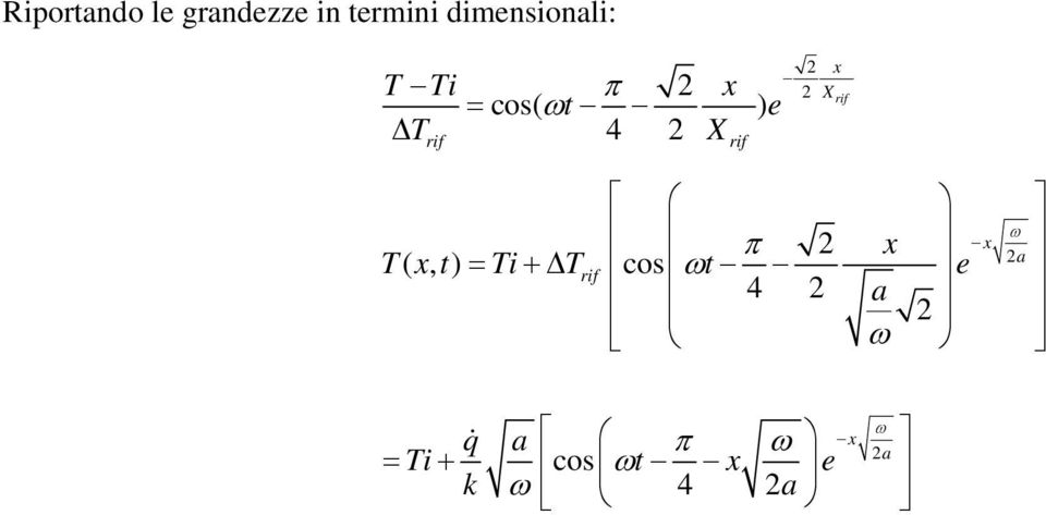 T π = (, ) cos 4 cos 4 x x T x t