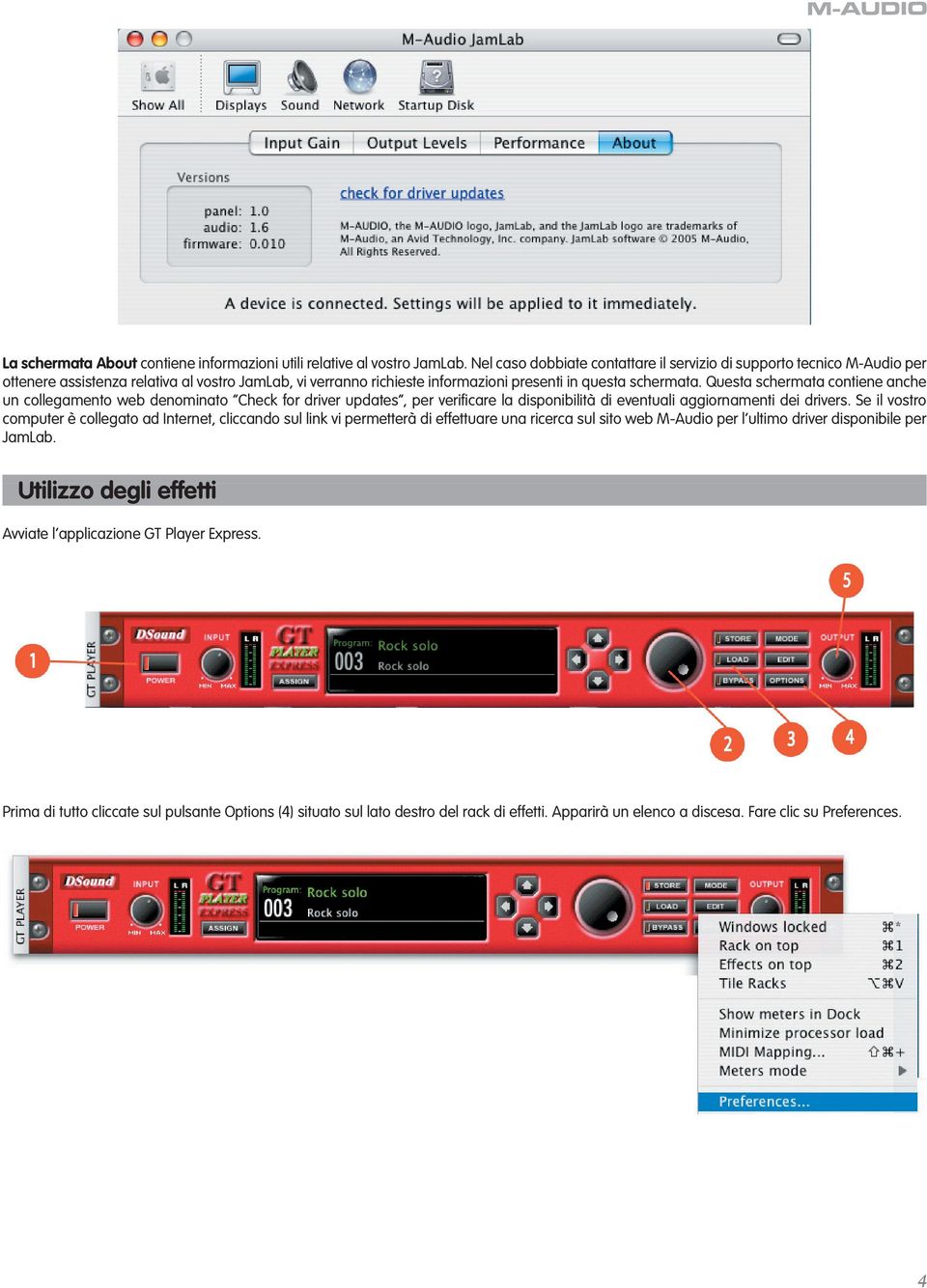 Questa schermata contiene anche un collegamento web denominato Check for driver updates, per verificare la disponibilità di eventuali aggiornamenti dei drivers.