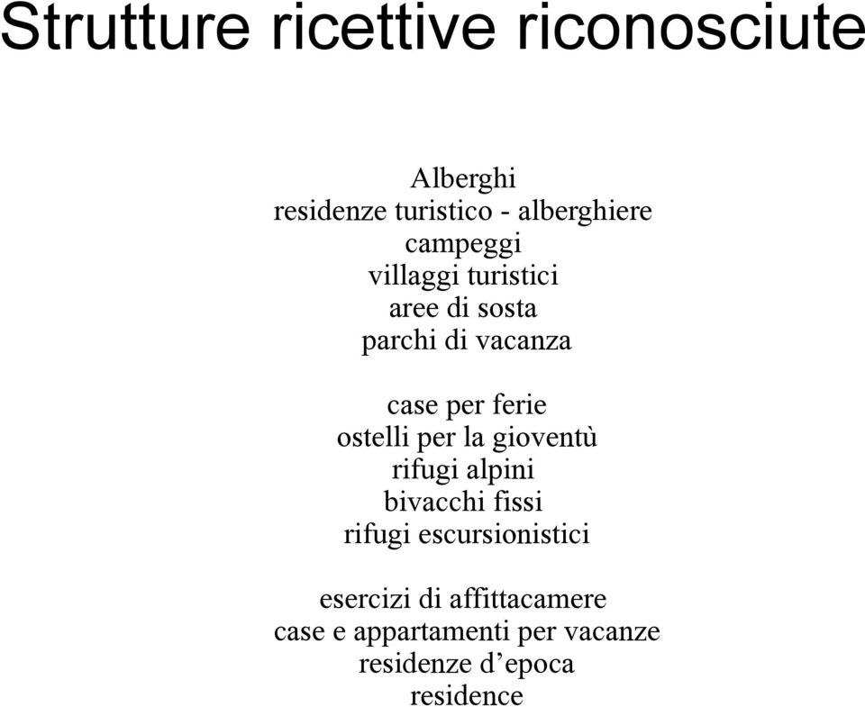 ostelli per la gioventù rifugi alpini bivacchi fissi rifugi escursionistici