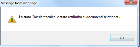 Area Cllabrativa Caricament Dcument Finale Dp aver caricat il Dssier Tecnic, selezinare il dcument e