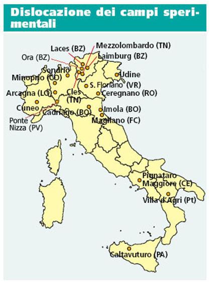 Unità operative Zone Alpine: Fondazione Foianini (SO) Csaf Laimburg e Laces (BZ) FEM, San Michele all Adige (TN) Zone pede-montane: Creso (Manta CN) Dip. Scienze Agrarie e Ambientali, Univ.