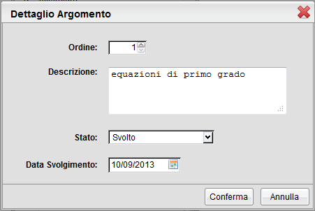 Nell'area INFO CLASSE/DOCENTI si può vedere l'orario settimanale della classe prescelta.