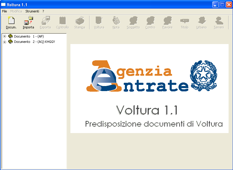 La domanda di voltura Per le volture relative alle denunce di successione sono di norma utilizzate due modalità di presentazione: Modello cartaceo Modello digitale per supporto