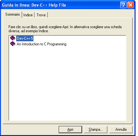 4. Alcuni riferimenti utili 4.1. Help in linea Fig. 4.1: Help in linea 4.2. Bloodshed.net È il sito ufficiale di presentazione del compilatore DevC++ in lingua inglese. http://www.bloodshed.