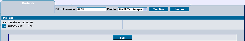 Tutte le terapie selezionate vengono aggiunte nella maschera di prescrizione ma sono effettivamente registrate solo quando l'utente conferma la prescrizione.